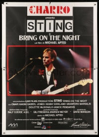 1c065 BRING ON THE NIGHT Italian 2p 1986 Sting performing with guitar, directed by Michael Apted!