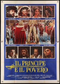 1c080 CROSSED SWORDS Italian 2p 1977 Prince & the Pauper with sexy Raquel Welch added!
