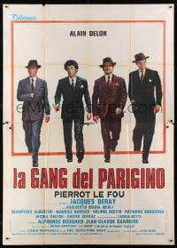 1c094 GANG Italian 2p 1977 Jacques Deray, great art of Alain Delon his gangster co-stars!