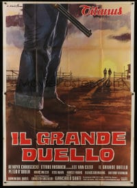 1c099 GRAND DUEL Italian 2p 1973 Il Grande Duello, spaghetti western art by Averardo Ciriello!