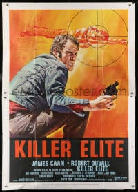 1c119 KILLER ELITE Italian 2p 1976 different art of James Caan w/ gun, directed by Sam Peckinpah!