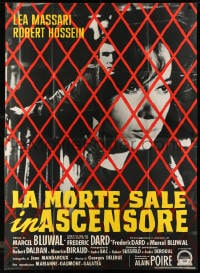 1c130 PARIS PICK-UP Italian 2p 1963 Le Monte-Charge, Lea Massari, Robert Hossein, murder mystery!