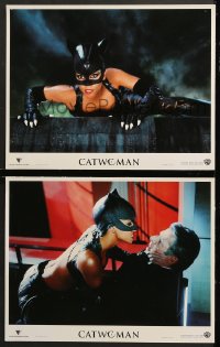 1d824 CATWOMAN 2 LCs 2004 great images of sexy Halle Berry in title role with mask & skimpy suit!