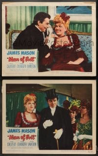 1d850 FANNY BY GASLIGHT 2 LCs 1948 great images of James Mason and Phyllis Calvert!
