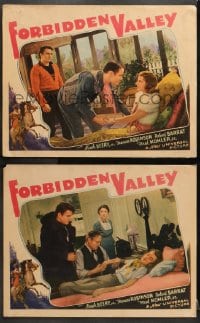 1d859 FORBIDDEN VALLEY 2 LCs 1938 great images of Noah Beery Jr., Fred Kohler and cast!
