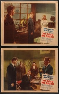 1d872 I WALK ALONE 2 Spanish/US LCs 1948 great images of Lizabeth Scott, Burt Lancaster, Kirk Douglas!