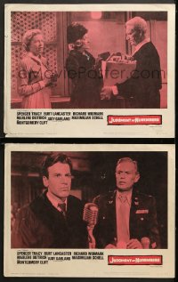 1d883 JUDGMENT AT NUREMBERG 2 LCs 1961 Spencer Tracy, Widmark, Schell, Marlene Dietrich!