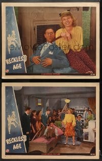 1d929 RECKLESS AGE 2 LCs 1944 Gloria Jean, Judy Clark, it's young, fun & sparked with song!