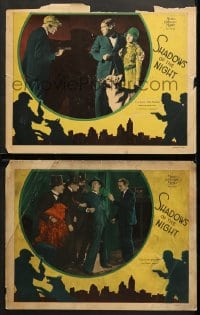 1d942 SHADOWS OF THE NIGHT 2 LCs 1928 Flash the Dog, gangster held at gunpoint and more!
