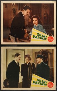 1d948 SILENT PARTNER 2 LCs 1944 great images of William Henry, Beverly Lloyd, Roland Drew!