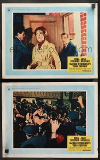 1d982 TORN CURTAIN 2 LCs 1966 Paul Newman, Julie Andrews, Alfred Hitchcock, suspense!