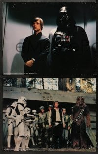1d685 RETURN OF THE JEDI 4 color 11x14 stills 1983 Vader, images of Jabba's Palace, Luke and Lando!