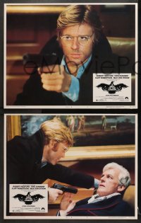 1d022 3 DAYS OF THE CONDOR 8 LCs 1975 analyst Robert Redford & Faye Dunaway, Sidney Pollack!
