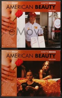 1d032 AMERICAN BEAUTY 8 LCs 1999 Sam Mendes Academy Award winner, Kevin Spacey, Annette Benning!