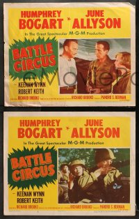 1d722 BATTLE CIRCUS 3 LCs 1953 great images of Humphrey Bogart & June Allyson in the Korean War!