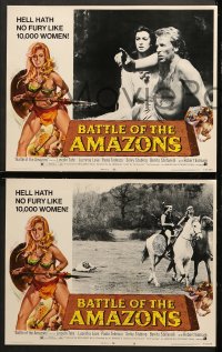 1d047 BATTLE OF THE AMAZONS 8 LCs 1973 sexy barely-dressed female warrior Lucretia Love!