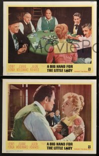 1d054 BIG HAND FOR THE LITTLE LADY 8 LCs 1966 Henry Fonda, Joanne Woodward, wildest poker game!
