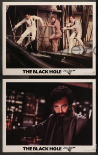 1d444 BLACK HOLE 6 LCs 1979 Disney sci-fi, Maximilian Schell, Ernest Borgnine, Robert Forster