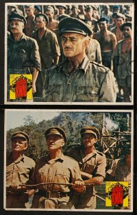 1d067 BRIDGE ON THE RIVER KWAI 8 LCs R1972 William Holden, Alec Guinness, David Lean WWII classic!