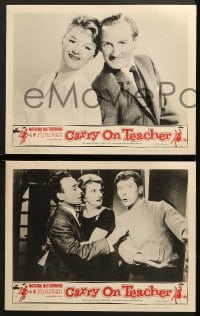 1d076 CARRY ON TEACHER 8 LCs 1962 Kenneth Connor, Charles Hawtrey, Leslie Phillips, Joan Sims!