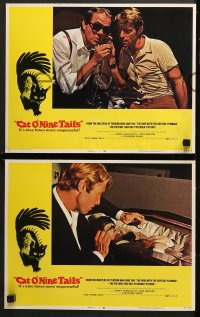 1d078 CAT O' NINE TAILS 8 LCs 1971 Dario Argento's Il Gatto a Nove Code, Karl Malden, Spaak!