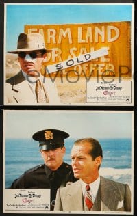 1d548 CHINATOWN 5 LCs 1974 great images of Jack Nicholson in Roman Polanski film noir classic!