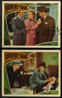 1d453 COUNTRY FAIR 6 LCs 1941 Eddie Foy Jr, June Clyde, political scandal, great images!