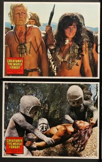 1d094 CREATURES THE WORLD FORGOT 8 LCs 1971 Hammer, sexy Julie Ege & cavemen!