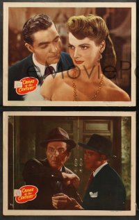 1d633 CRIME OF THE CENTURY 4 LCs 1946 great images of Michael Browne and sexiest Stephanie Bachelor!