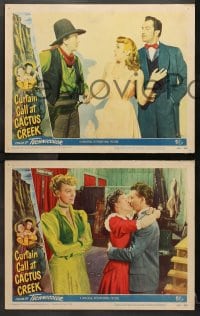 1d455 CURTAIN CALL AT CACTUS CREEK 6 LCs 1950 Vincent Price, O'Connor, Storm, western frontier!
