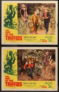 1d737 DAY OF THE TRIFFIDS 3 LCs 1962 classic English sci-fi, Keel, images and art of the creature!