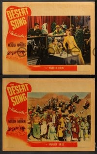 1d640 DESERT SONG 4 LCs 1944 Oscar Hammerstein II musical, Dennis Morgan, Irene Manning!