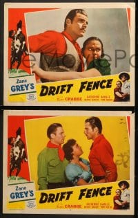 1d374 DRIFT FENCE 7 LCs R1951 Buster Crabbe western action, cattle war on the frontier!