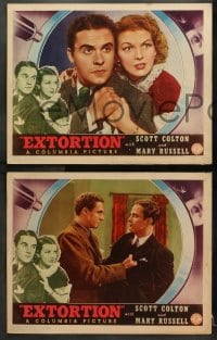 1d562 EXTORTION 5 LCs 1938 Joe College turns sleuth to solve a campus mystery, blackmail!