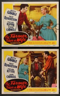 1d460 FARMER TAKES A WIFE 6 LCs 1953 Betty Grable, the musical that's bustin' out all over!