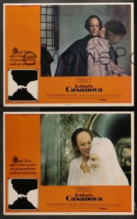 1d649 FELLINI'S CASANOVA 4 LCs 1977 Il Casanova di Federico Fellini, Sutherland & Aumont!