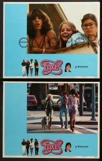 1d122 FOXES 8 LCs 1980 Jodie Foster, Cherie Currie, Marilyn Kagen + super young Scott Baio!