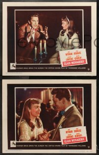 1d656 GLASS MENAGERIE 4 LCs 1950 Jane Wyman, Kirk Douglas, Gertrude Lawrence, Arthur Kennedy