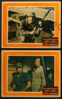 1d139 GREEN BERETS 8 LCs 1968 John Wayne, David Janssen, Jim Hutton, cool Vietnam War images!