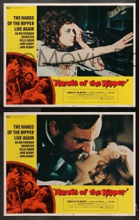 1d142 HANDS OF THE RIPPER 8 LCs 1972 Eric Porter, Jane Merrow, Dora Bryan, Hammer horror!