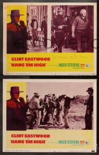 1d658 HANG 'EM HIGH 4 LCs 1968 Clint Eastwood, they hung the wrong man & didn't finish the job!