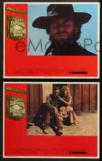 1d385 HIGH PLAINS DRIFTER 7 LCs 1973 cowboy Clint Eastwood, Marianna Hill, Verna Bloom, western!