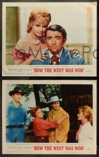 1d574 HOW THE WEST WAS WON 5 LCs 1964 John Ford, Hathaway & Marshall epic, images of all-star cast!