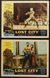 1d389 JOURNEY TO THE LOST CITY 7 LCs 1960 directed by Fritz Lang, sexy Indian Debra Paget!