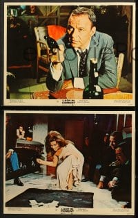 1d393 LADY IN CEMENT 7 LCs 1968 sexy Raquel Welch shooting craps with guys in mortuary!