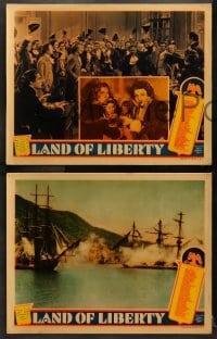 1d763 LAND OF LIBERTY 3 LCs 1940 Cecil B. DeMille's patriotic epic of U.S. history w/139 famed stars