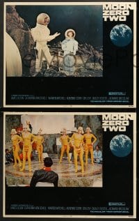 1d400 MOON ZERO TWO 7 LCs 1969 the first moon western, cool image of astronauts in space!