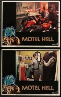 1d486 MOTEL HELL 6 LCs 1980 it takes all kinds of critters to make Farmer Vincent Fritters!