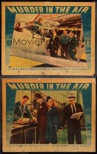 1d675 MURDER IN THE AIR 4 LCs 1940 Ronald Reagan & others, Secret Service of the Air!