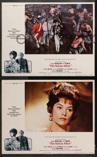 1d212 NELSON AFFAIR 8 LCs 1973 art of Glenda Jackson & Peter Finch, Bequest to the Nation!